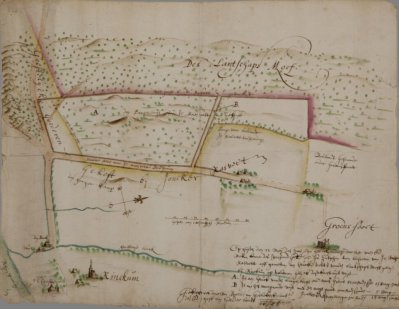 Kaart uit 1640 van de Moft