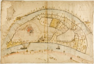 Kaart van de Maneswaard uit 1568