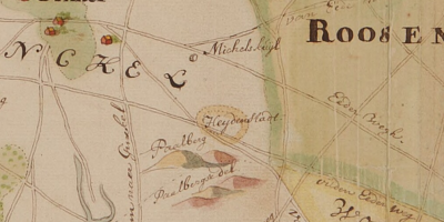Detail van kaart van Elshoff, 1731